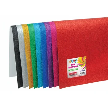 Puti Fon Kartonu 50x70 Simli 10lu Yeşil 2427