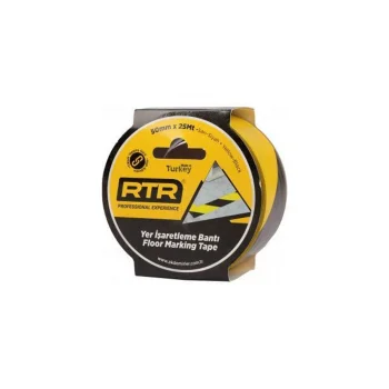 Rtr 50mmx25yrd Yer İşaret Bantı Sarı/siyah_rny5025