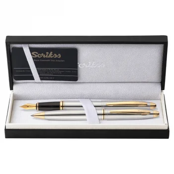 Scrikss 88 Dolma + Tükenmez Kalem İkili Set Gold