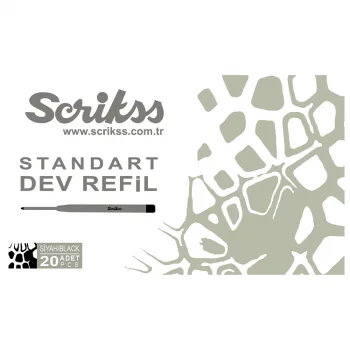 Scrikss Standart Metal Devrefil Siyah 20li Ambalaj