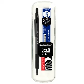 Scrikss Versatil Kalem Graph-x 3lü Set 0.7 Mm Antrasit