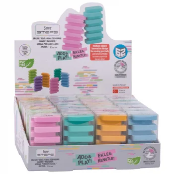 Serve Steps Silgi Pastel Karton Stnd 24lü-tekli Pet Sv-stepssg24ktps-p1