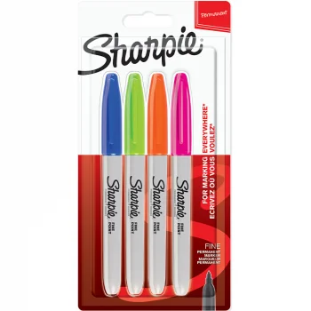 Sharpie Fine Permanent Markör Canlı 4lü 2065403