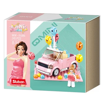 Sluban Mini Handcraft Party Car_ Pembe 1016000264000