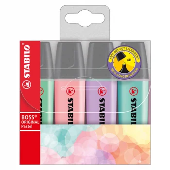 Stabilo Boss 70/4-2 Fosforlu Kalem Pastel 4lü Paket  /  40000138