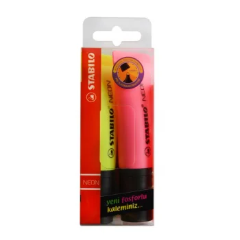 Stabilo Neon Fosforlu Kalem 2li Paket 72/2 40001211