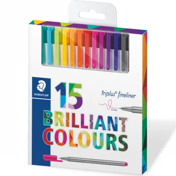 Staedtler 334 C15 Triplus Fineliner 0.3 Mm 15li