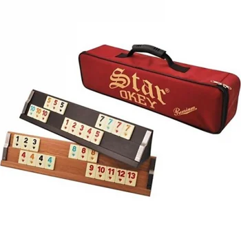 Star 1010822 Premium Ahşap Okey Takımı Çantalı - Koyu Renk