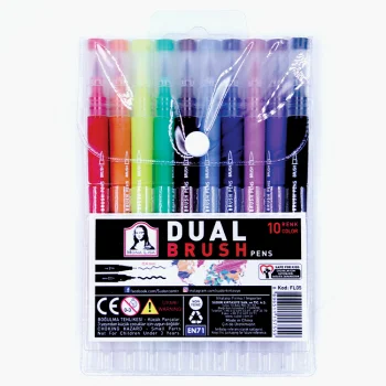 Südor Fl05 Monalisa Dual Fineliner+brush 10 Renk Set