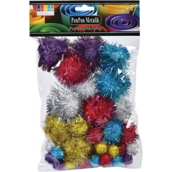 Südor Ponpon Metalik 15-25-38 Mm 40  Ss13-2
