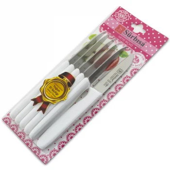 Sürbısa 61007 Meyve Takım Bıçağı 6lı - Beyaz