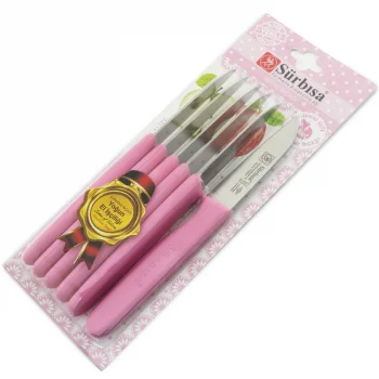 Sürbısa 61007 Meyve Takım Bıçağı 6lı - Pembe
