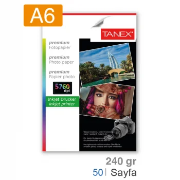 Tanex Fotoğraf Kağıdı A6 50li 240 Gram Fot240a6050