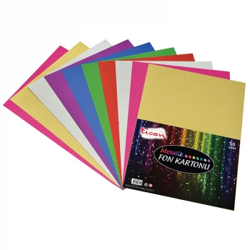 Ticon Fon Kartonu 50*70 Metalik 25li Gümüş 92573
