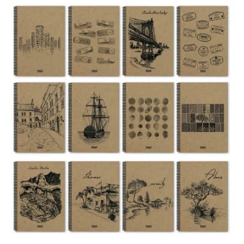 Tokaç A5 Kraft Kapak Sipiralli Defter 100 Yaprak Çizgili Tok-2930