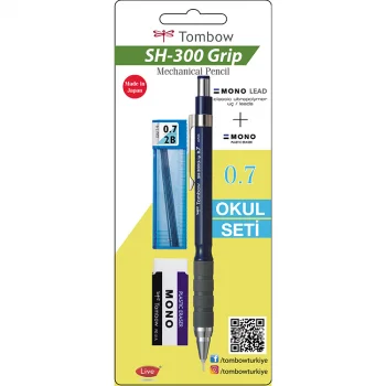 Tombo Sh-300 Girip Ok Seti 0.7mm Koyu Mavi Gr44 R7.s1