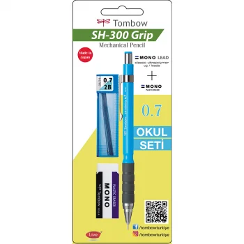 Tombo Sh-300 Girip Ok Seti 0.7mm Mavi Gr43 R7.s1
