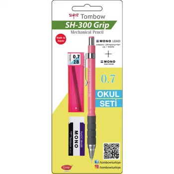 Tombo Sh-300 Girip Ok Seti 0.7mm Pembe Gr81 R7.s1