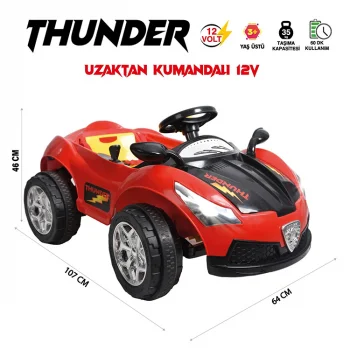 Uj Toys Thunter Akülü Araba 12 V Işıklı