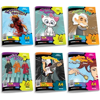 Umut A4 Karton Kapak Defter 40yp. Çizgili