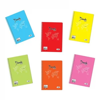 Umut Dazzle A5 Spiralli Plastik Kapak Defter 72 Yp. Kareli