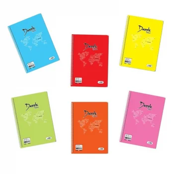 Umut Dazzle B5 Spiralli Junıor Plastik Kapak Defter 72 Yp. Çizgili