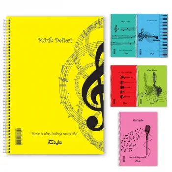 Umut Newstyle Pls Kapak Sipiralli A4 Müzik Defteri 40 Yaprak