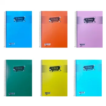 Umut U-deep A4 Spiralli Plastik Kapak Ekstra 96 Yaprak Defter Çizgili 250 Micron