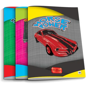 Umut U-deep A5 Karton Kapak Lise Defteri 60 Yaprak Kareli