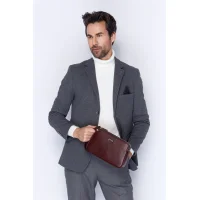 Aka El Çantası 117-70 Floter Bordo Deri