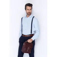 Aka El Çantası 204-4 Floter Kahve Deri