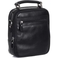 Aka El Çantası 305-1 Düz Siyah Deri