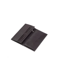 Aka Erkek El Cüzdanı 812-3 Düz Kahve Deri