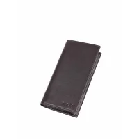 Aka Erkek El Cüzdanı 812-3 Düz Kahve Deri