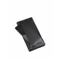 Aka Erkek Telefonluk El Cüzdanı 817-1 Düz Siyah Deri