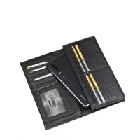 Aka Erkek Telefonluk El Cüzdanı 817-2 Floter Siyah Deri