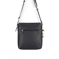 Aka Omuzdan Askılı Çanta 329-2 Floter Siyah Deri