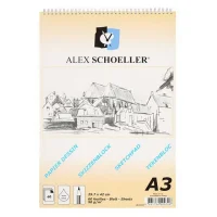 Alex Schoeller Eskiz Blok A3 Dik Spiralli 60 Yaprak 90 Gram Alx-822 090.03