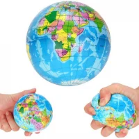 Almiran Alm-3408 Stres Topu 10cm Büyük - Dünya Haritalı *288