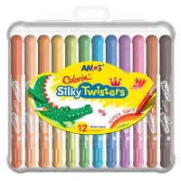 Amos Üçü Bir Arada Boya Colorix Sılky Twıster 12lı-cst12