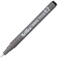 Artline Çizim Kalemi 232 Siyah 0.2 Mm Ek-232