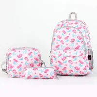 Cambridge Polo Club Pembe Deniz Kızı Sırt Çantası + Beslenmeli+ Kalem Çantalı Plcan2079.343