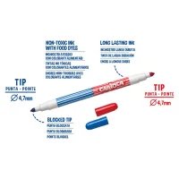 Carioca Bicolor Süper Yıkanabilir Çift Uçlu Keçeli Boya Kalemi 6lı 12 Renk 42269