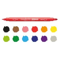 Carioca Birello Çift Taraflı Keçeli Kalem 12li 41457