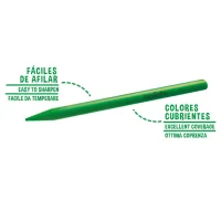 Carioca Elleri Kirletmeyen Yıkanabilir Pastel Boya Kalemi 12li 42711