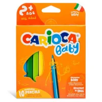 Carioca Jumbo Bebek Üçgen Kuru Boya Kalemi 10lu 42819