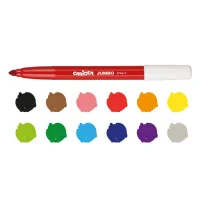 Carioca Jumbo Süper Yıkanabilir Keçeli Kalem 12li 40569