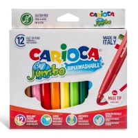 Carioca Jumbo Süper Yıkanabilir Keçeli Kalem 12li 40569