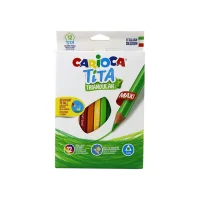 Carioca Tita Maxi Üçgen Kuru Boya Kalemi 12li 42791