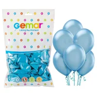 Erbay Gemar Gm110 Metalik Balon İthal 100lü_light Blue (açık Mavi)-35